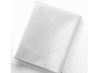 60" x 80" Georgetown T-300 Satin Sateen Queen Fitted White Sheets
