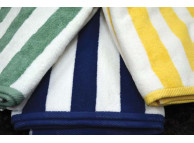 35" x 70" Ganesh Pool Towels, 20 lbs., 100% Cotton, Gold Stripe