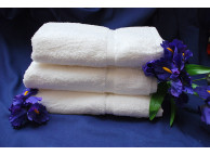 27" x 50" 14 lbs. Royal Suite White Hotel Bath Towel