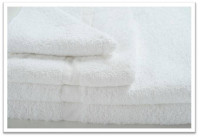 Ganesh Oxford Gold Cam White Hotel Towels