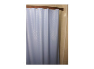 6' x 6' Swirl 8 Gauge Vinyl Shower Curtain, Blue