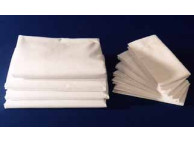 54" x 80" x 12" T-180 Bone Percale Full XLD Fitted Sheets