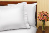 108" x 110" T-180 White King Flat Percale Sheets