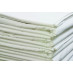 39" x 76" x 9" T-180 White Percale Twin Fitted Sheets
