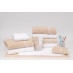 24" x 48" 8 lb. White Dependability™ Bath Towel