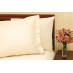 54" x 75" x 9" T-180 Bone Full Fitted Percale Fitted Sheets