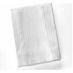 114" x 120" King White Satin Stripe Flat Sheets