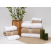 35" x 68" 22 lb. Green Threads® Pearl Hotel Bath Sheet, White