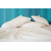 78" x 80" x 9" T-200 White 60/40 King Size Percale Fitted Sheets