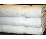 16" x 30" 4.5 lbs. Ganesh Oxford Bellezza Hotel Hand Towel, White