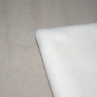 66" x 90" Twin Ivory Fleece Blanket