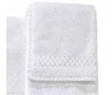 16" x 30" 5.5 lb. Garnier-Thiebaut Mistral Hotel Hand Towel, White