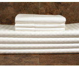 60" x 80" x 15" Lotus T-250 Fitted Sheets, Plain, Queen Size