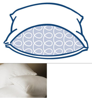 20" x 30" RoyaLoft Bed Pillow, 25 oz. Fill, Queen Size
