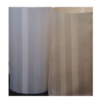 3' x 6' Satein Woven Stripe Polyester Shower Curtain, Beige
