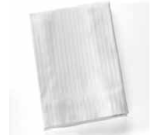 54" x 80" x 17" Full White Satin Stripe Fitted Sheets