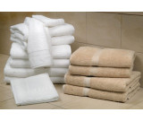 16" x 32" Natural Linen 6 lb. Magnificence™  Hotel Hand Towel