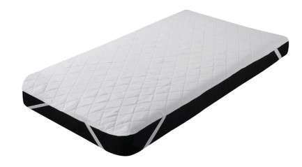 36" x 75" 3-Ply Quilted Waterproof Mattress Pads with Anchor Bands, Hospital Twin Size