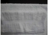 16" x 30" White Coronet 4.5 lb. 100% Ring Spun Cotton Hotel Hand Towel