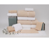 16" x 30" 4.5 lb. Crown Touch™ Beige Hotel Hand Towel