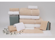 35" x 68" 21 lb. Crown Touch™ White Hotel Bath Sheet