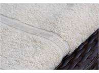 27" x 54" 17 lb. Oxford Imperiale Hotel Bath Towel, Dyed Bone