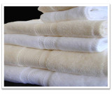 16" x 28" 4 lb. Oxford Miasma White  Hotel Hand Towel