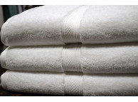 16" x 30" 4.5 lb. Oxford Vicenza Ivory Hotel Hand Towels