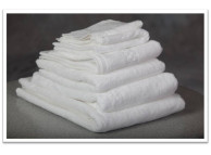 27" x 50" 14 lb. Oxford Viceroy White Hotel Bath Towel