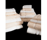 24x54" 12.5 lb. Westpoint Double Cam Border Bath Towel, White