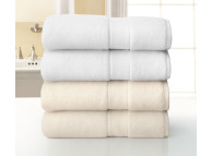 30" x 56" 18 lbs. Grand Patrician Suites Hotel Bath Towel, White