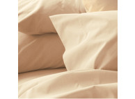 39" x 75" x 9" T-200 Millennium Twin Fitted Bone 60/40 Percale Fitted Sheets
