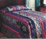 100" x 118" Martex Palmer Bedspread, Multicolor, Queen Size