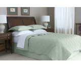90" x 90" Martex Suites Staybright Diamond Quilted Coverlet, Full/Queen Size, Desert Sage